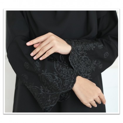 Jubah Malaika Pitch Black