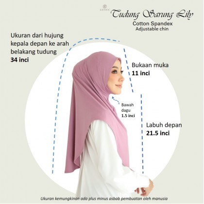 Tudung Lily Pink